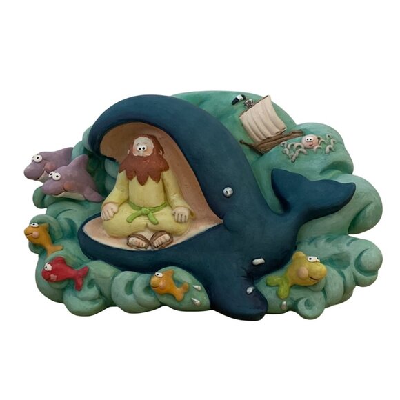The Beginners Bible Jonah and The Whale Ceramic Collectible Figurine 1996 Rare - Picture 3 of 15